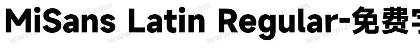 MiSans Latin Regular字体转换